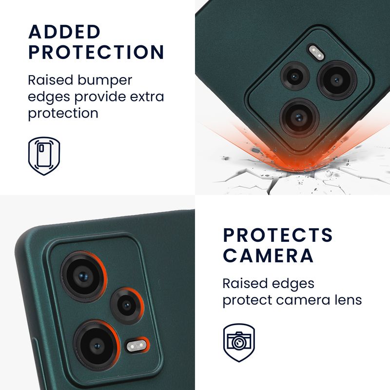 Laptop, Telefoane si Tablete - Telefoane mobile si accesorii - Accesorii Telefoane - Huse telefoane - Husa Kwmobile pentru Xiaomi Redmi Note 12 Pro 5G, anti-alunecare, silicon, turcoaz - Infinity.ro