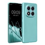 Laptop, Telefoane si Tablete - Telefoane mobile si accesorii - Accesorii Telefoane - Huse telefoane - Husa Kwmobile pentru Xiaomi Redmi Note 14 Pro 5G/Poco X7, anti-alunecare, protectie la zgarieturi, silicon, verde menta - Infinity.ro