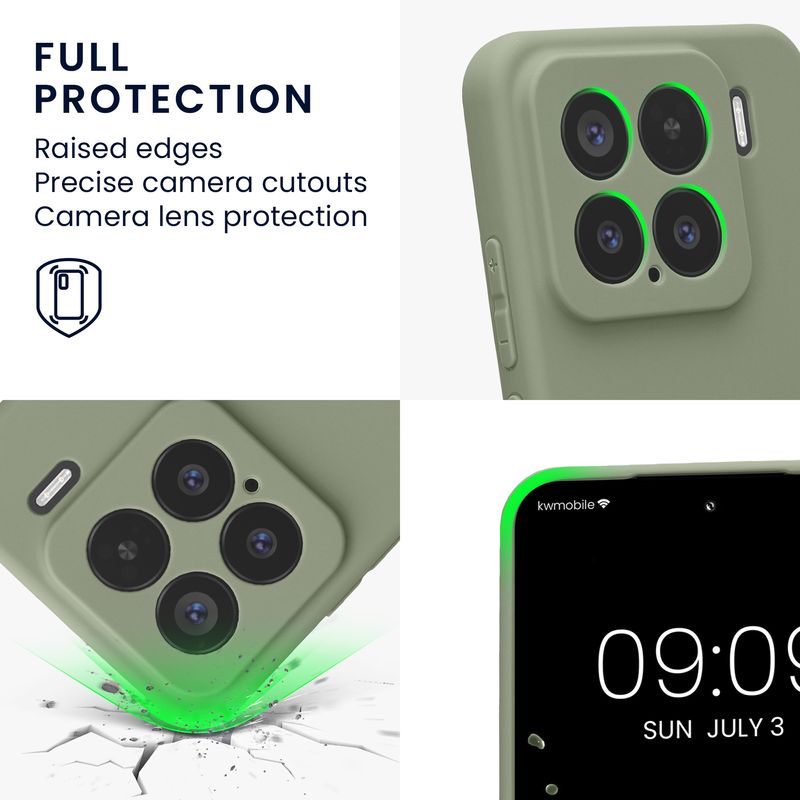 Laptop, Telefoane si Tablete - Telefoane mobile si accesorii - Accesorii Telefoane - Huse telefoane - Husa Kwmobile pentru Xiaomi 15, anti-alunecare, silicon, verde - Infinity.ro