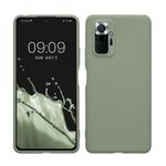 Laptop, Telefoane si Tablete - Telefoane mobile si accesorii - Accesorii Telefoane - Huse telefoane - Husa Kwmobile pentru Xiaomi Redmi Note 10 Pro, incarcare wireless, silicon, verde, gri - Infinity.ro