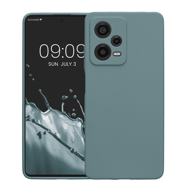 Laptop, Telefoane si Tablete - Telefoane mobile si accesorii - Accesorii Telefoane - Huse telefoane - Husa Kwmobile pentru Xiaomi Redmi Note 12 Pro 5G, anti-alunecare, silicon, noapte - Infinity.ro