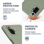 Laptop, Telefoane si Tablete - Telefoane mobile si accesorii - Accesorii Telefoane - Huse telefoane - Husa Kwmobile pentru Xiaomi Redmi Note 10 Pro, incarcare wireless, silicon, verde, gri - Infinity.ro