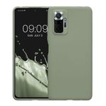 Laptop, Telefoane si Tablete - Telefoane mobile si accesorii - Accesorii Telefoane - Huse telefoane - Husa Kwmobile pentru Xiaomi Redmi Note 10 Pro, incarcare wireless, silicon, verde, gri - Infinity.ro