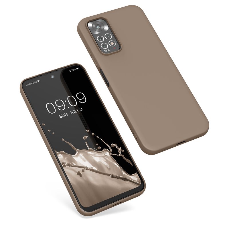 Laptop, Telefoane si Tablete - Telefoane mobile si accesorii - Accesorii Telefoane - Huse telefoane - Husa Kwmobile pentru Xiaomi Redmi Note 11/Note 11S, incarcare wireless, silicon, bej - Infinity.ro
