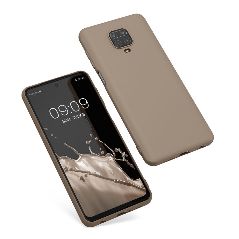 Laptop, Telefoane si Tablete - Telefoane mobile si accesorii - Accesorii Telefoane - Huse telefoane - Husa Kwmobile pentru Xiaomi Redmi Note 9S/Redmi Note 9 Pro/Redmi Note 9 Pro Max, incarcare wireless, silicon, bej - Infinity.ro