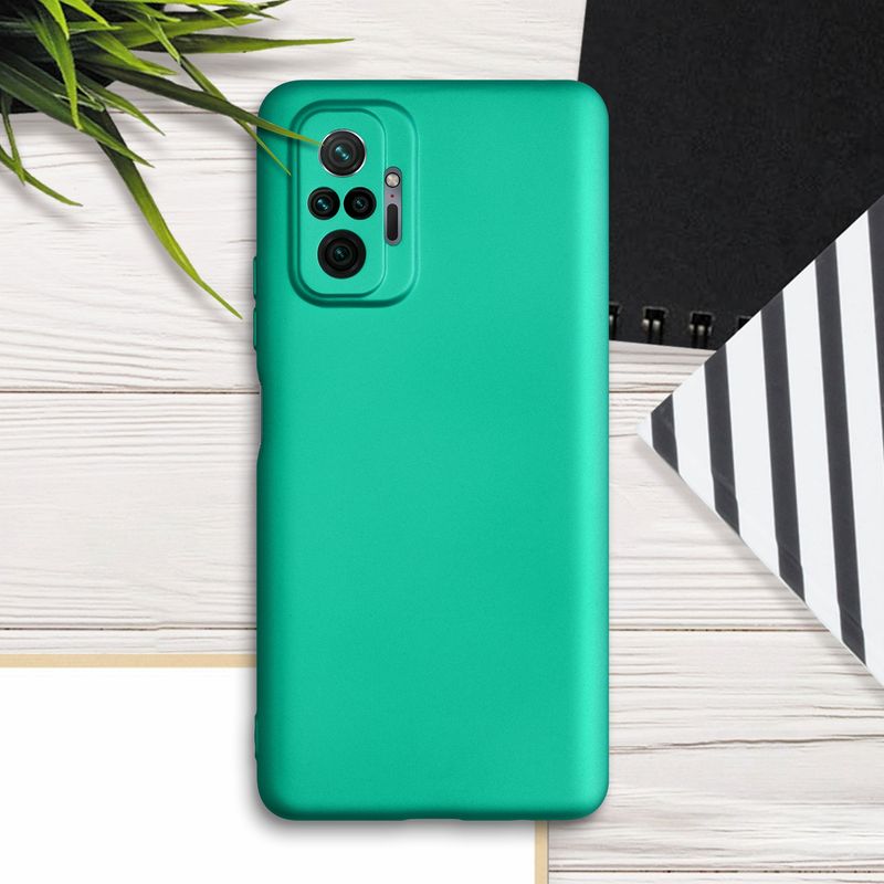 Laptop, Telefoane si Tablete - Telefoane mobile si accesorii - Accesorii Telefoane - Huse telefoane - Husa Kwmobile pentru Xiaomi Redmi Note 10 Pro, anti-alunecare, silicon, albastru - Infinity.ro
