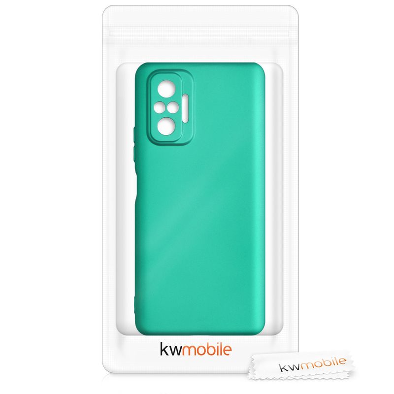Laptop, Telefoane si Tablete - Telefoane mobile si accesorii - Accesorii Telefoane - Huse telefoane - Husa Kwmobile pentru Xiaomi Redmi Note 10 Pro, anti-alunecare, silicon, albastru - Infinity.ro