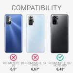 Laptop, Telefoane si Tablete - Telefoane mobile si accesorii - Accesorii Telefoane - Huse telefoane - Husa Kwmobile pentru Xiaomi Redmi Note 10/Note 10S, incarcare wireless, anti-alunecare, silicon, albastru deschis mat - Infinity.ro