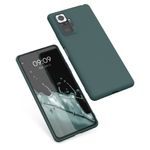 Laptop, Telefoane si Tablete - Telefoane mobile si accesorii - Accesorii Telefoane - Huse telefoane - Husa Kwmobile pentru Xiaomi Redmi Note 10 Pro, incarcare wireless, silicon, albastru verzui - Infinity.ro