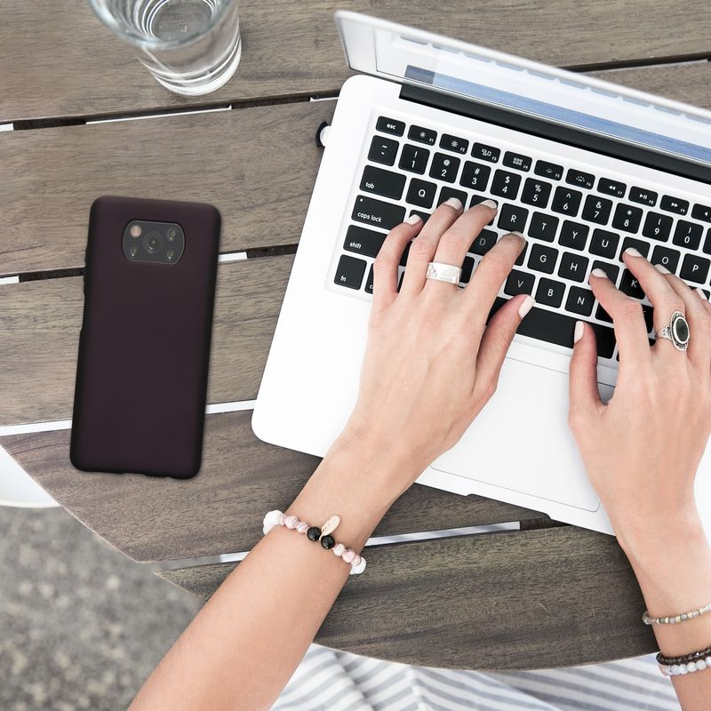 Laptop, Telefoane si Tablete - Telefoane mobile si accesorii - Accesorii Telefoane - Huse telefoane - Husa Kwmobile pentru Xiaomi Poco X3 NFC/Poco X3 Pro, anti-alunecare, silicon, mov - Infinity.ro