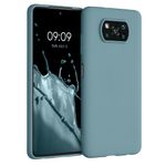 Laptop, Telefoane si Tablete - Telefoane mobile si accesorii - Accesorii Telefoane - Huse telefoane - Husa Kwmobile pentru Xiaomi Poco X3 NFC/Poco X3 Pro, incarcare wireless, anti-alunecare, silicon, albastru - Infinity.ro