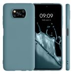 Laptop, Telefoane si Tablete - Telefoane mobile si accesorii - Accesorii Telefoane - Huse telefoane - Husa Kwmobile pentru Xiaomi Poco X3 NFC/Poco X3 Pro, incarcare wireless, anti-alunecare, silicon, albastru - Infinity.ro