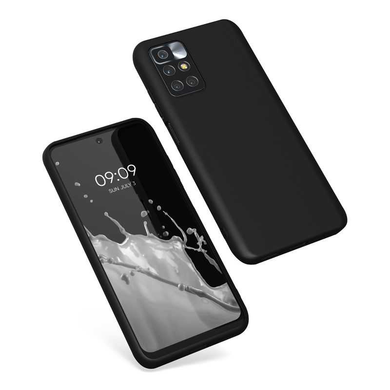 Laptop, Telefoane si Tablete - Telefoane mobile si accesorii - Accesorii Telefoane - Huse telefoane - Husa Kwmobile pentru Xiaomi Redmi 10 (2021/2022), incarcare wireless, silicon, negru - Infinity.ro