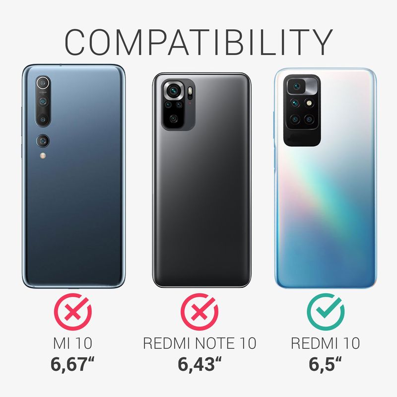 Laptop, Telefoane si Tablete - Telefoane mobile si accesorii - Accesorii Telefoane - Huse telefoane - Husa Kwmobile pentru Xiaomi Redmi 10 (2021/2022), incarcare wireless, silicon, negru - Infinity.ro