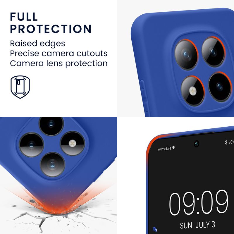 Laptop, Telefoane si Tablete - Telefoane mobile si accesorii - Accesorii Telefoane - Huse telefoane - Husa Kwmobile pentru Xiaomi Redmi Note 15 Pro 5G, protectie la zgarieturi, silicon, albastru - Infinity.ro