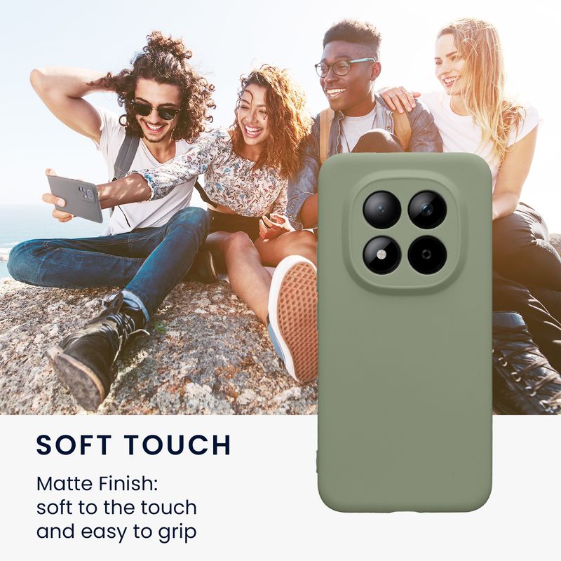Laptop, Telefoane si Tablete - Telefoane mobile si accesorii - Accesorii Telefoane - Huse telefoane - Husa Kwmobile pentru Xiaomi Redmi Note 15 Pro Plus 5G/Poco M8 Pro 5G, anti-alunecare, silicon, verde - Infinity.ro