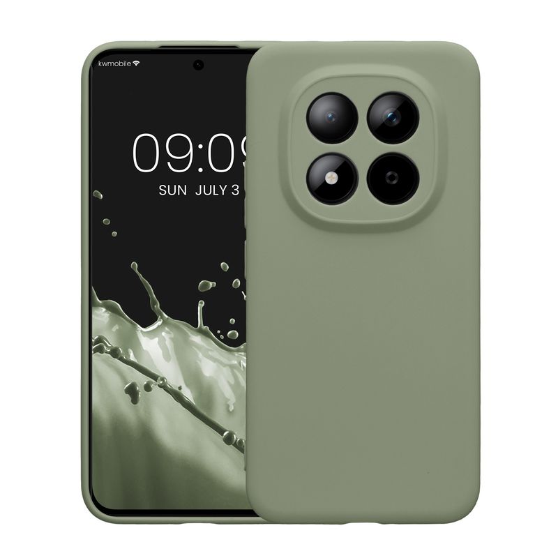 Laptop, Telefoane si Tablete - Telefoane mobile si accesorii - Accesorii Telefoane - Huse telefoane - Husa Kwmobile pentru Xiaomi Redmi Note 15 Pro Plus 5G/Poco M8 Pro 5G, anti-alunecare, silicon, verde - Infinity.ro