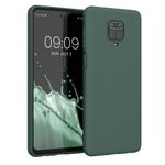 Laptop, Telefoane si Tablete - Telefoane mobile si accesorii - Accesorii Telefoane - Huse telefoane - Husa Kwmobile pentru Xiaomi Redmi Note 9S/Redmi Note 9 Pro/Redmi Note 9 Pro Max, incarcare wireless, silicon, verde - Infinity.ro