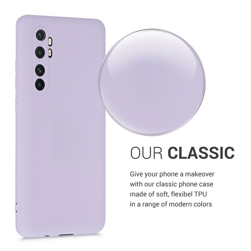 Laptop, Telefoane si Tablete - Telefoane mobile si accesorii - Accesorii Telefoane - Huse telefoane - Husa Kwmobile pentru Xiaomi Mi Note 10 Lite, anti-alunecare, silicon, mov - Infinity.ro
