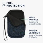 Laptop, Telefoane si Tablete - Telefoane mobile si accesorii - Accesorii Telefoane - Huse telefoane - Husa tip holster Kwmobile, anti-alunecare, marime s, neopren, albastru, negru - Infinity.ro