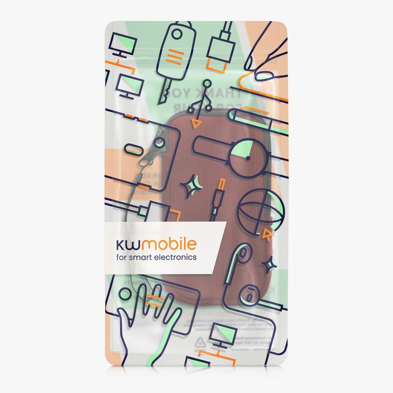 Laptop, Telefoane si Tablete - Telefoane mobile si accesorii - Accesorii Telefoane - Huse telefoane - Husa tip holster Kwmobile, protectie la socuri, neopren, textil, rosu - Infinity.ro