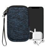 Laptop, Telefoane si Tablete - Telefoane mobile si accesorii - Accesorii Telefoane - Huse telefoane - Husa tip holster Kwmobile, anti-alunecare, marime s, neopren, albastru, negru - Infinity.ro