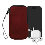 Laptop, Telefoane si Tablete - Telefoane mobile si accesorii - Accesorii Telefoane - Huse telefoane - Husa tip holster Kwmobile, protectie la socuri, neopren, textil, rosu - Infinity.ro
