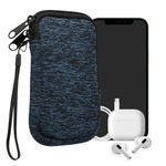 Laptop, Telefoane si Tablete - Telefoane mobile si accesorii - Accesorii Telefoane - Huse telefoane - Husa tip holster Kwmobile, anti-alunecare, marime s, neopren, albastru, negru - Infinity.ro
