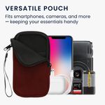 Laptop, Telefoane si Tablete - Telefoane mobile si accesorii - Accesorii Telefoane - Huse telefoane - Husa tip holster Kwmobile, protectie la socuri, neopren, textil, rosu - Infinity.ro