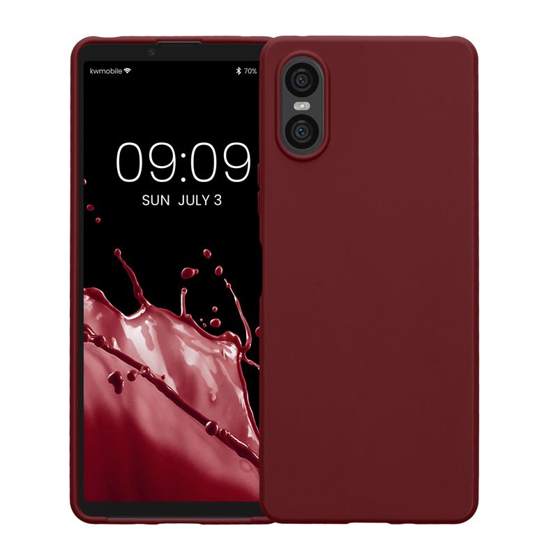 Laptop, Telefoane si Tablete - Telefoane mobile si accesorii - Accesorii Telefoane - Huse telefoane - Husa Kwmobile pentru Sony Xperia 10 VI, incarcare wireless, silicon, mov - Infinity.ro