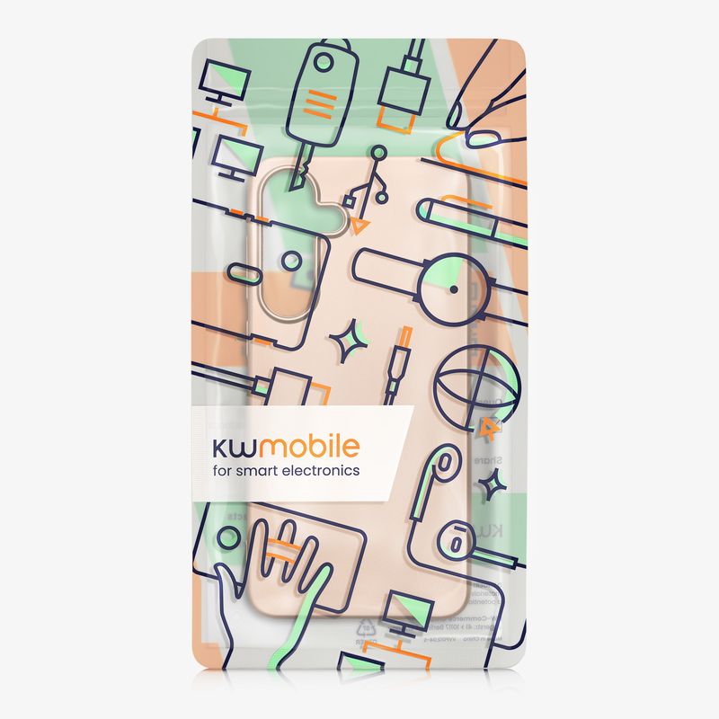 Laptop, Telefoane si Tablete - Telefoane mobile si accesorii - Accesorii Telefoane - Huse telefoane - Husa Kwmobile pentru Samsung Galaxy S25 FE, anti-alunecare, protectie la zgarieturi, silicon, auriu - Infinity.ro
