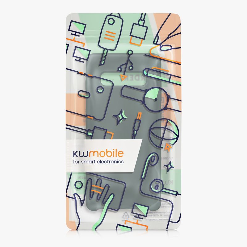 Laptop, Telefoane si Tablete - Telefoane mobile si accesorii - Accesorii Telefoane - Huse telefoane - Husa Kwmobile pentru Samsung Galaxy S10 Plus/S10+, incarcare wireless, silicon, albastru verzui - Infinity.ro