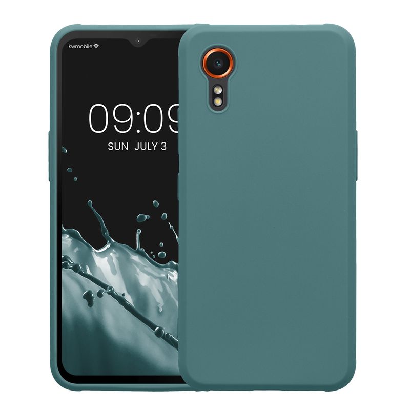 Laptop, Telefoane si Tablete - Telefoane mobile si accesorii - Accesorii Telefoane - Huse telefoane - Husa Kwmobile pentru Samsung Galaxy Xcover7, incarcare wireless, TPU, albastru - Infinity.ro