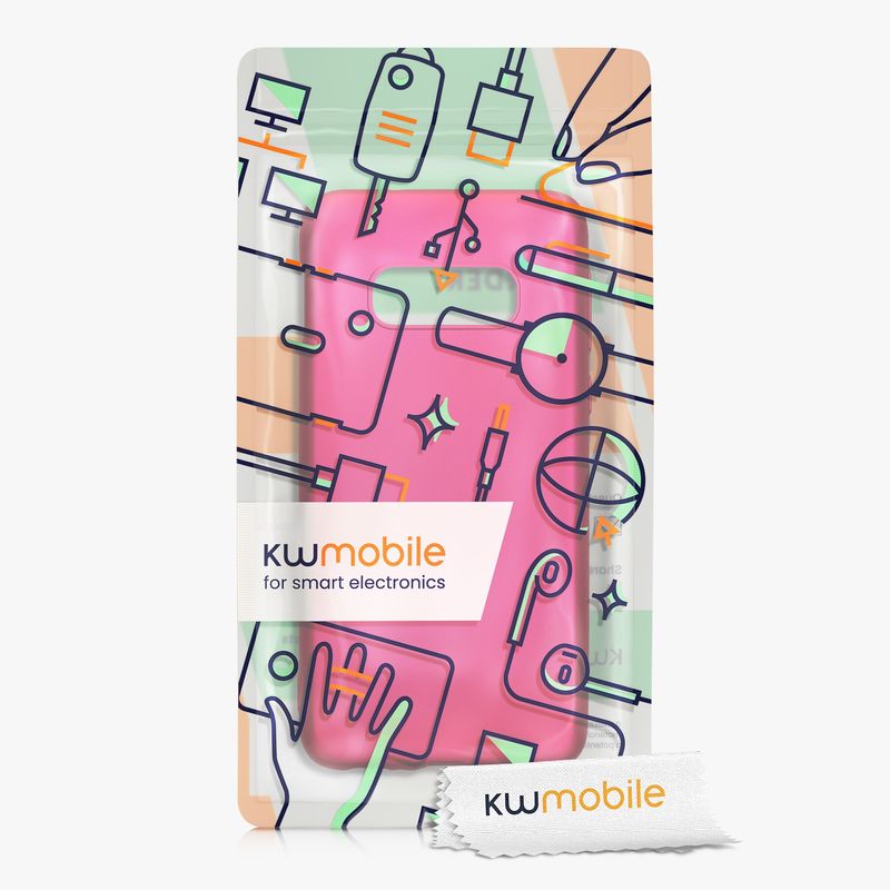 Laptop, Telefoane si Tablete - Telefoane mobile si accesorii - Accesorii Telefoane - Huse telefoane - Husa Kwmobile pentru Samsung Galaxy S10e, anti-alunecare, silicon, roz - Infinity.ro