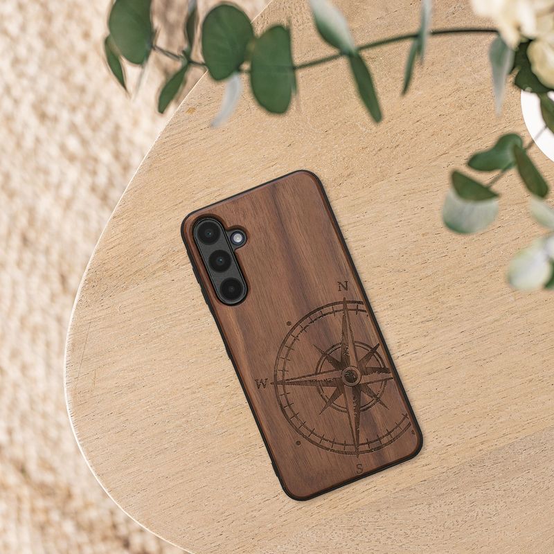 Laptop, Telefoane si Tablete - Telefoane mobile si accesorii - Accesorii Telefoane - Huse telefoane - Husa tip bumper Kwmobile pentru Samsung Galaxy A16 5G, anti-alunecare, lemn, TPU, maro - Infinity.ro