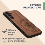 Laptop, Telefoane si Tablete - Telefoane mobile si accesorii - Accesorii Telefoane - Huse telefoane - Husa tip bumper Kwmobile pentru Samsung Galaxy A16 5G, anti-alunecare, lemn, TPU, maro - Infinity.ro