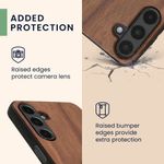 Laptop, Telefoane si Tablete - Telefoane mobile si accesorii - Accesorii Telefoane - Huse telefoane - Husa tip bumper Kwmobile pentru Samsung Galaxy A16 5G, anti-alunecare, lemn, TPU, maro - Infinity.ro