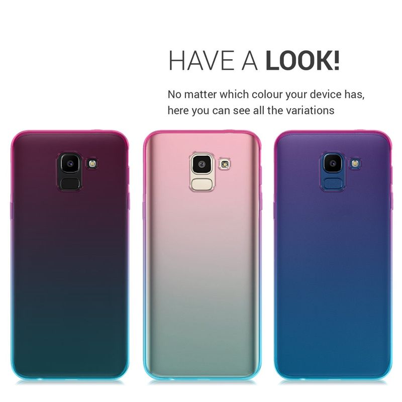 Laptop, Telefoane si Tablete - Telefoane mobile si accesorii - Accesorii Telefoane - Huse telefoane - Husa Kwmobile pentru Samsung Galaxy J6, anti-alunecare, TPU, multicolor - Infinity.ro
