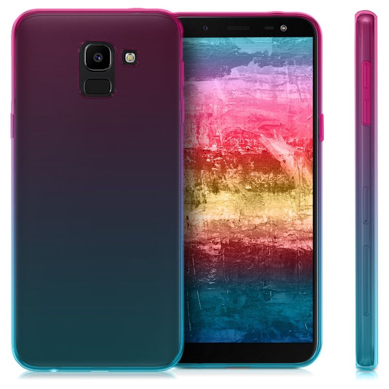 Laptop, Telefoane si Tablete - Telefoane mobile si accesorii - Accesorii Telefoane - Huse telefoane - Husa Kwmobile pentru Samsung Galaxy J6, anti-alunecare, TPU, multicolor - Infinity.ro