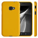Laptop, Telefoane si Tablete - Telefoane mobile si accesorii - Accesorii Telefoane - Huse telefoane - Husa Kwmobile pentru Samsung Galaxy Xcover 4/4S, incarcare wireless, silicon, galben - Infinity.ro