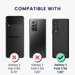 Laptop, Telefoane si Tablete - Telefoane mobile si accesorii - Accesorii Telefoane - Huse telefoane - Husa tip bumper Kwmobile pentru Samsung Galaxy Z Fold 3 5G, protectie la zgarieturi, plastic, transparent - Infinity.ro