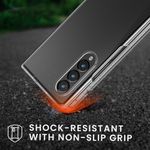 Laptop, Telefoane si Tablete - Telefoane mobile si accesorii - Accesorii Telefoane - Huse telefoane - Husa tip bumper Kwmobile pentru Samsung Galaxy Z Fold 3 5G, protectie la zgarieturi, plastic, transparent - Infinity.ro