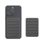 Laptop, Telefoane si Tablete - Telefoane mobile si accesorii - Accesorii Telefoane - Suport si docking telefoane - Set 2 suporturi adezive Kwmobile pentru telefon, functie stand, prindere cu ventuza, silicon, gri - Infinity.ro