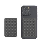 Laptop, Telefoane si Tablete - Telefoane mobile si accesorii - Accesorii Telefoane - Suport si docking telefoane - Set 2 suporturi adezive Kwmobile pentru telefon, functie stand, prindere cu ventuza, silicon, gri - Infinity.ro