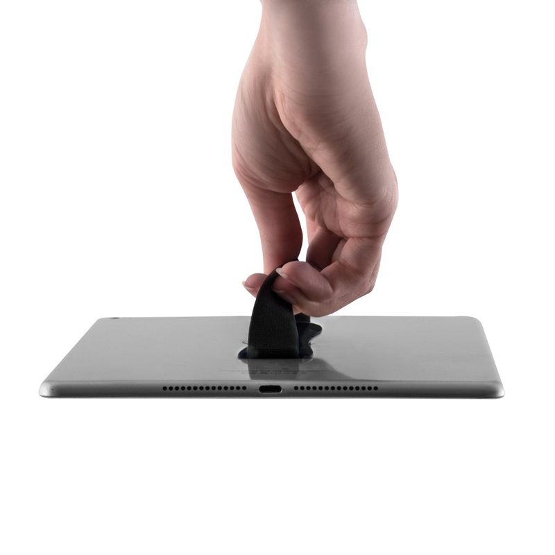 Laptop, Telefoane si Tablete - Telefoane mobile si accesorii - Accesorii Telefoane - Suport si docking telefoane - Set 3 suporturi adezive Kwmobile pentru tableta, functie stand, anti-alunecare, plastic, negru - Infinity.ro