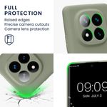 Laptop, Telefoane si Tablete - Telefoane mobile si accesorii - Accesorii Telefoane - Huse telefoane - Husa Kwmobile pentru Xiaomi Redmi Note 14 Pro+ 5G/Redmi Note 14 Pro Plus 5G, anti-alunecare, silicon, verde, gri - Infinity.ro