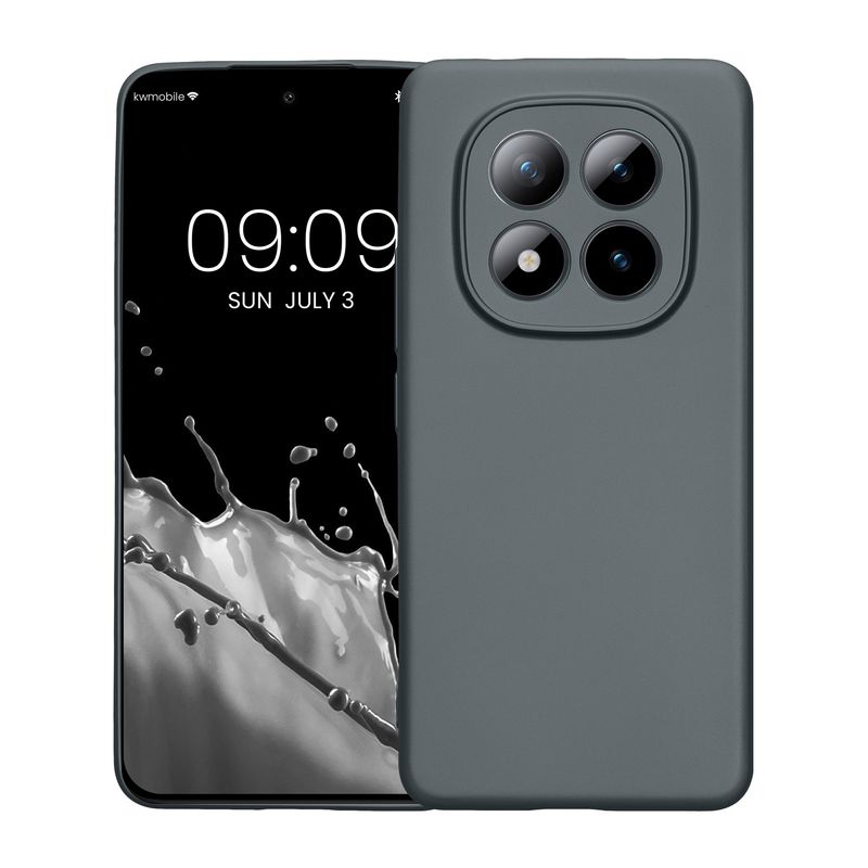 Laptop, Telefoane si Tablete - Telefoane mobile si accesorii - Accesorii Telefoane - Huse telefoane - Husa Kwmobile pentru Xiaomi Redmi Note 15 Pro 4G, anti-alunecare, silicon, gri - Infinity.ro