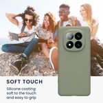 Laptop, Telefoane si Tablete - Telefoane mobile si accesorii - Accesorii Telefoane - Huse telefoane - Husa Kwmobile pentru Xiaomi Redmi Note 14 Pro+ 5G/Redmi Note 14 Pro Plus 5G, anti-alunecare, silicon, verde, gri - Infinity.ro