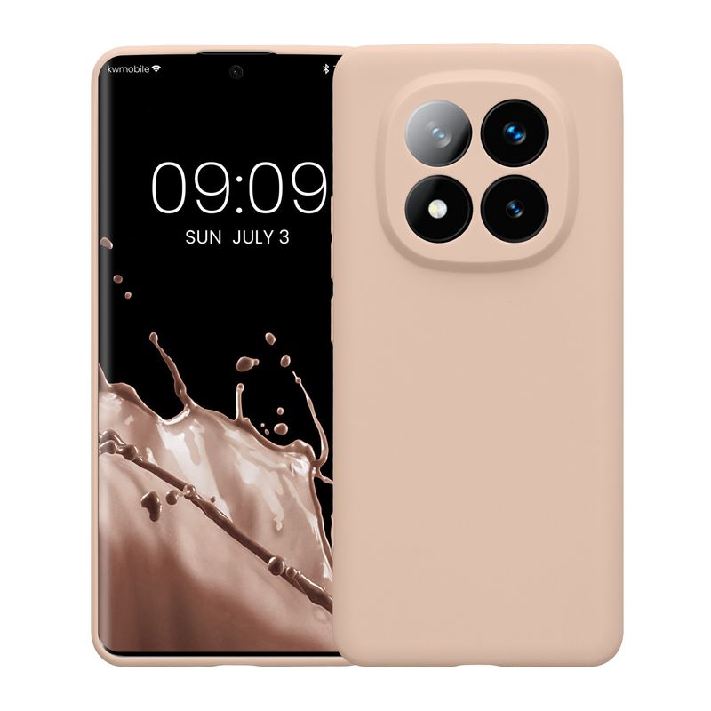 Laptop, Telefoane si Tablete - Telefoane mobile si accesorii - Accesorii Telefoane - Huse telefoane - Husa Kwmobile pentru Xiaomi Redmi Note 14 Pro+ 5G/Redmi Note 14 Pro Plus 5G, anti-alunecare, silicon, bej - Infinity.ro
