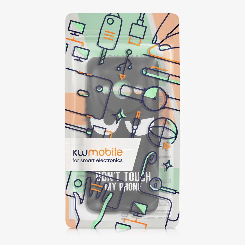 Laptop, Telefoane si Tablete - Telefoane mobile si accesorii - Accesorii Telefoane - Huse telefoane - Husa Kwmobile pentru Xiaomi Redmi A3, anti-alunecare, silicon, alb, negru - Infinity.ro